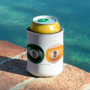 Enfriador De Latas El billar duro 69 de SlipperyJoe con una bola de b