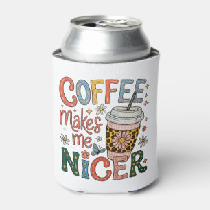 Enfriador De Latas El Café Me Hace Más Simpática Sassy Café Helado Di
