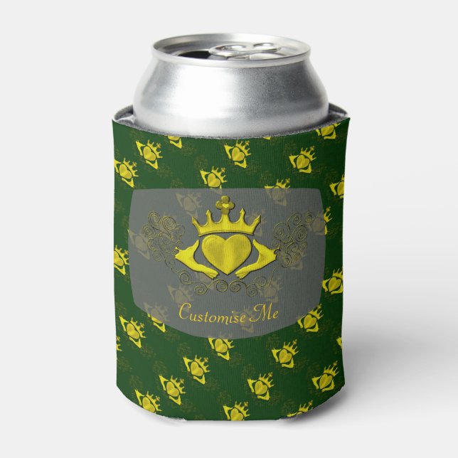 Enfriador De Latas El Claddagh (Oro) (Lata Anverso)