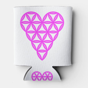 Enfriador De Latas El Corazón De La Vida - Rosa/3D.