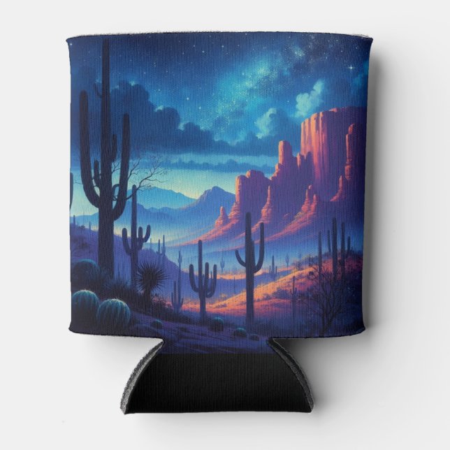 Enfriador De Latas El desierto de noche al suroeste (Anverso)