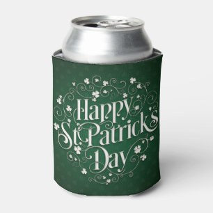 Enfriador De Latas El día de St Patrick - arte remolinado de la
