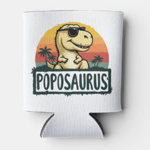 Enfriador De Latas El día del padre del abuelo de los dinosaurios Pop