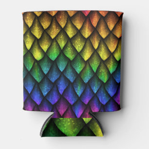 Enfriador De Latas El dragón escala textura 3D sin fisuras.