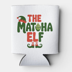 Enfriador De Latas El Duende de Matcha Divertido Bebida de Navidad de