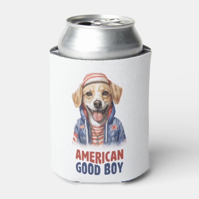 Enfriador De Latas El estadounidense GoodBoy Dog (Lata Anverso)