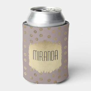 Enfriador De Latas El falso purpurina elegante y femenino del oro