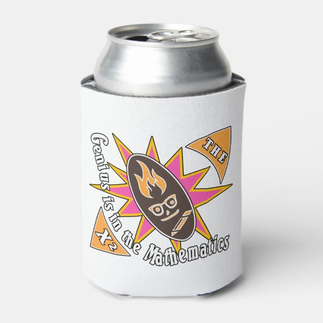 Enfriador De Latas El genio está en las matemáticas (Lata Anverso)