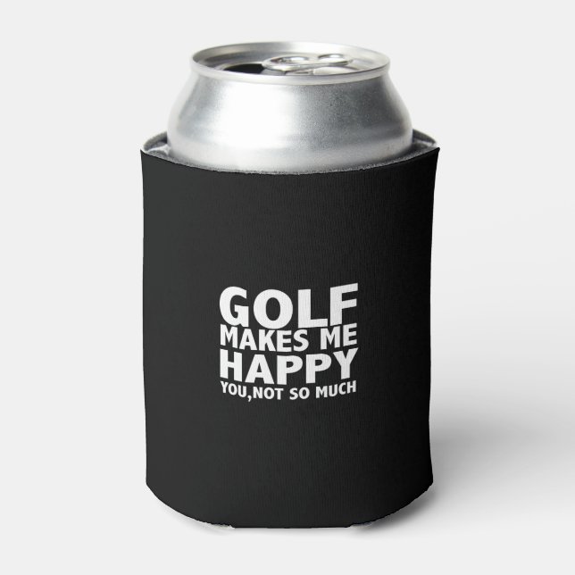 Enfriador De Latas el golf me hace feliz no tanto (Lata Anverso)