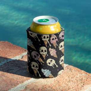Enfriador De Latas El Gótico de verano Skulls Helado Crema De Hielo S