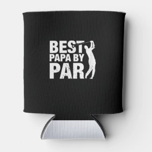 Enfriador De Latas El Gracioso Mejor Papa Del Abuelo De Golf Del Día