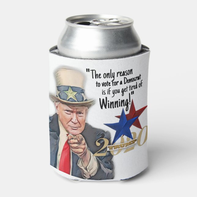 Enfriador De Latas El gracioso meme de Trump (Lata Anverso)