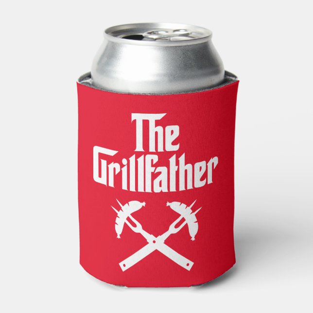 Enfriador De Latas El Grillfather Con Perros Calientes (Lata Anverso)