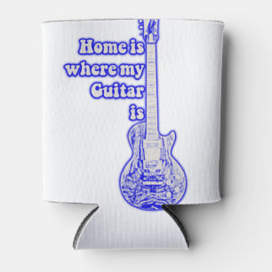 Enfriador De Latas El hogar es donde está mi guitarra.