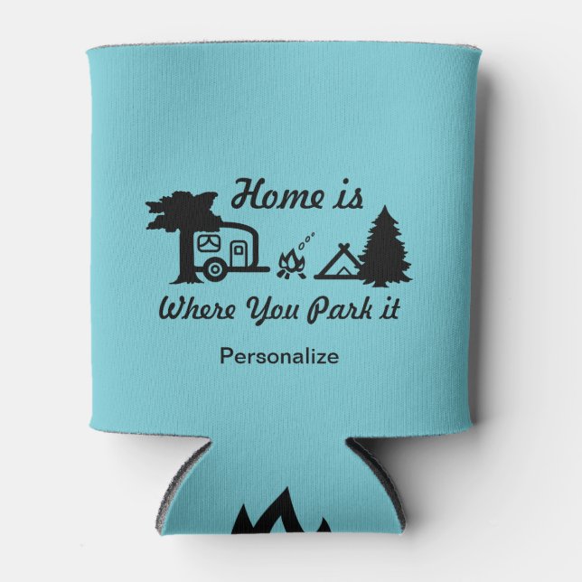 Enfriador De Latas El Hogar Es Donde Lo Aparta | Camping (Anverso)