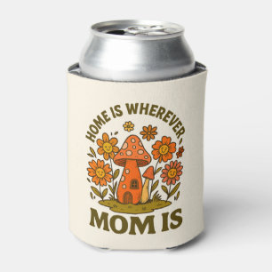 Enfriador De Latas El hogar es donde mamá es Día de la Madre