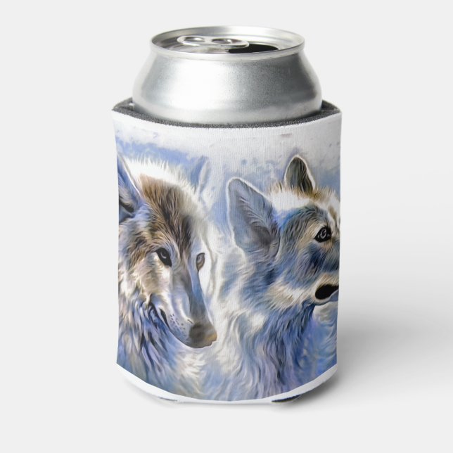 Enfriador De Latas El lobo de hielo (Reverso de la lata)
