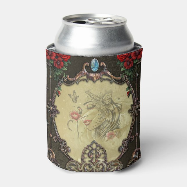Enfriador De Latas El marco ostenta un diseño opulento (Lata Anverso)