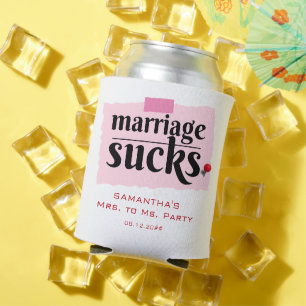 Enfriador De Latas ¡El matrimonio es un asco! Divorcio gracioso Fiest