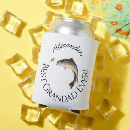 Enfriador De Latas ¡El mejor abuelo! Pescadores de peces de pesca de 