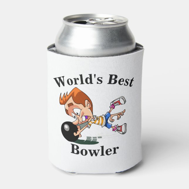Enfriador De Latas El mejor Bowler del mundo (Lata Anverso)