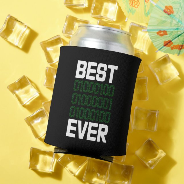 Enfriador De Latas El Mejor DAD Binario Jamás Tech Coder Bebida (Verano in situ)
