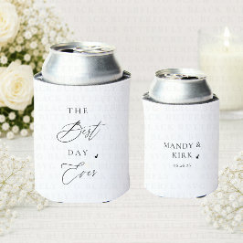 Enfriador De Latas El Mejor Día de la Boda Lata Enfriadora | Minimali
