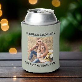 Enfriador De Latas El mejor esposo siempre personalizado de la foto S