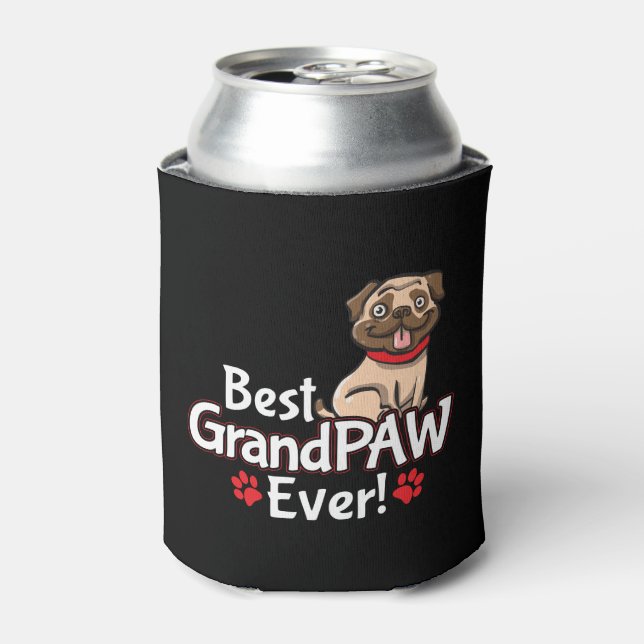 Enfriador De Latas El mejor GrandPAW del abuelo (Lata Anverso)