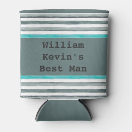 Enfriador De Latas El mejor hombre de la moderna y simple Boda Groom