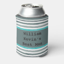 Enfriador De Latas El mejor hombre de la moderna y simple Boda Groom