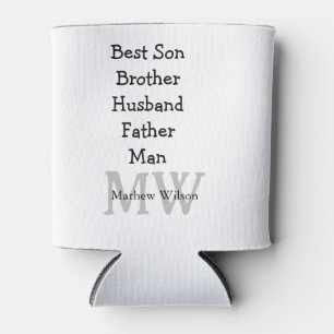 Enfriador De Latas El mejor hombre hijo marido papá cita el texto del
