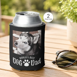 Enfriador De Latas EL MEJOR PAPÁ DE PERRO DEL MUNDO 2 Fotos Huellas d