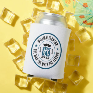 Enfriador De Latas El mejor papá jamás vintage Día del Padre del País