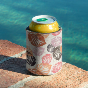 Enfriador De Latas El otoño deja en el beige.