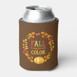 Enfriador De Latas El otoño es mi color favorito Hojas de otoño Calab