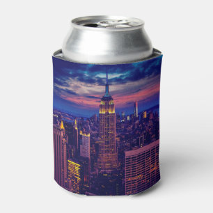 Enfriador De Latas El paisaje urbano de Nueva York de noche