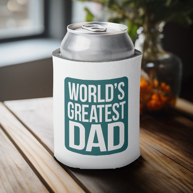 Enfriador De Latas El papá más grande del mundo (Can Cooler - Father's Day Gift or a New Dad Favor)
