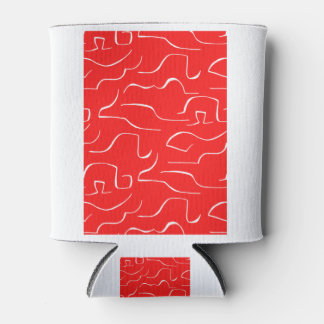 Enfriador De Latas El patrón rojo y blanco.
