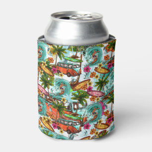 Enfriador De Latas El practicar surf del verano