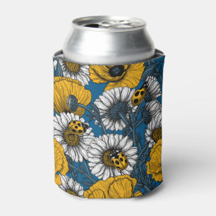 Enfriador De Latas El prado en amarillo y azul