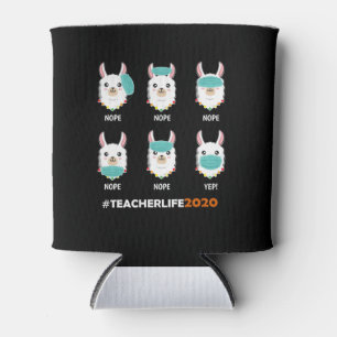 Enfriador De Latas El profesor Life Llama Máscara Distancia social eq