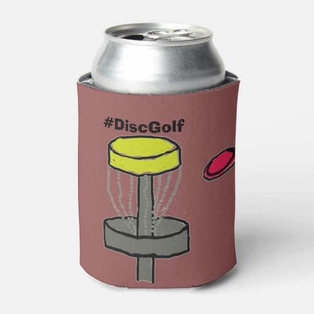 Enfriador De Latas El refrigerador de bebidas #DiscGolf (Lata Anverso)