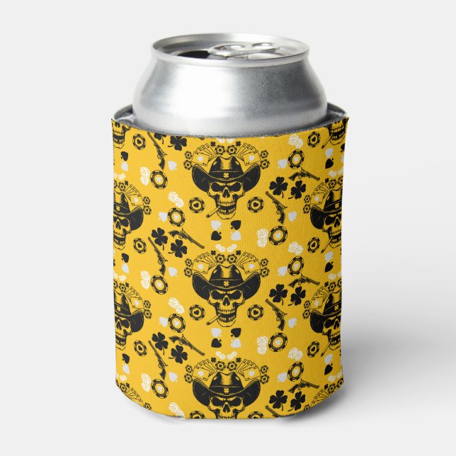 Enfriador De Latas El tema del póquer es afortunado (Lata Anverso)