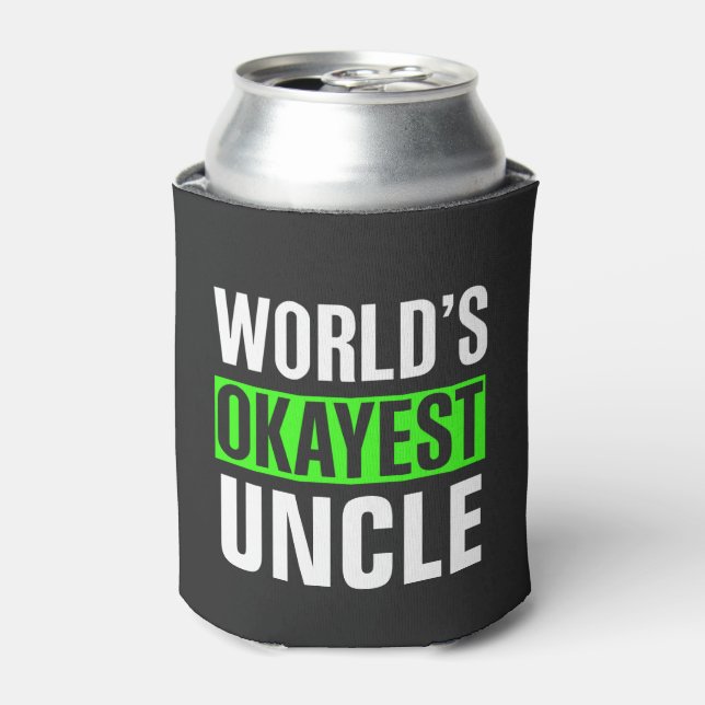 Enfriador De Latas El tío más Okayest del mundo (Lata Anverso)