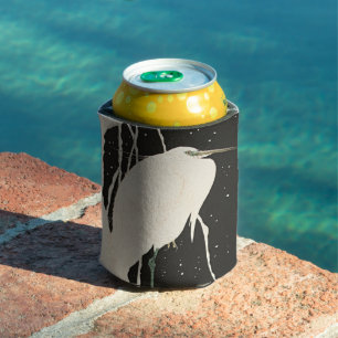 Enfriador De Latas El toque de la eterna garza de la elegancia japone