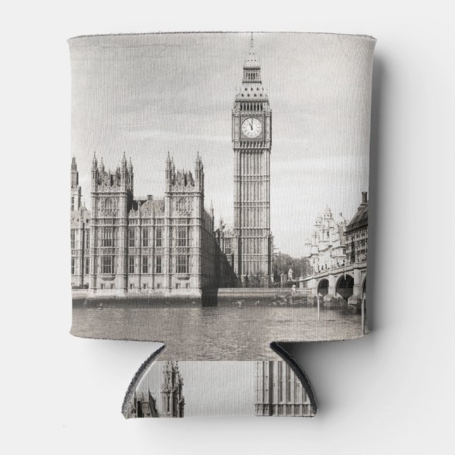 Enfriador De Latas El viejo Londres, blanco y negro. (Anverso)