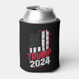 Enfriador De Latas Elección TRUMP 2024 USA Bandera Vintage