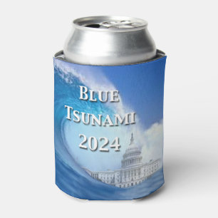 Enfriador De Latas Elecciones Blue Tsunami 2024