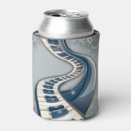 Enfriador De Latas Elegance in piano keys and blossoms. 